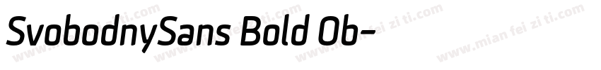 SvobodnySans Bold Ob字体转换